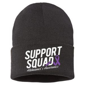 Support Squad Alzheimers Awareness Sustainable Knit Beanie