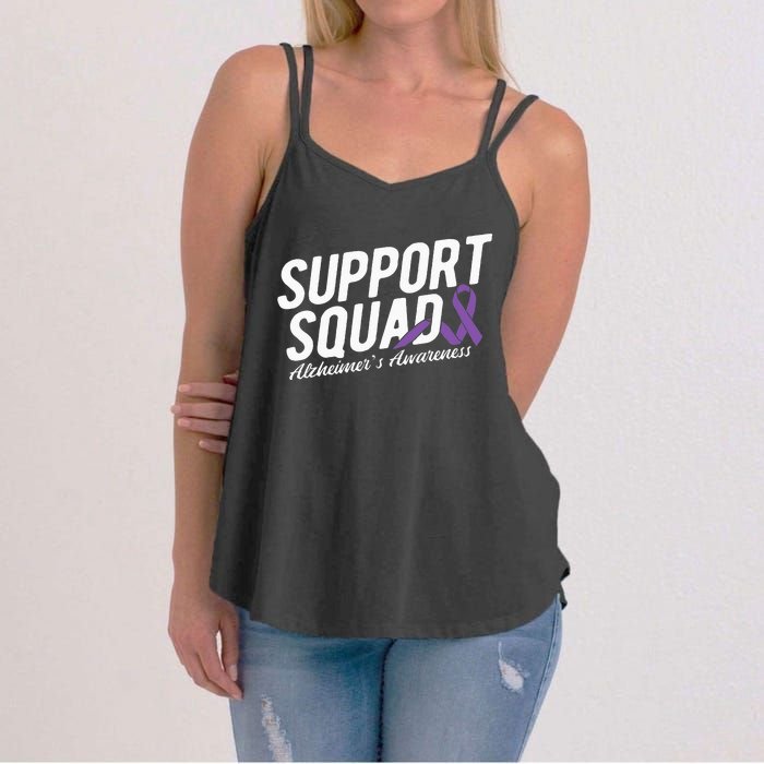 Support Squad Alzheimers Awareness Women's Strappy Tank