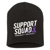 Support Squad Alzheimers Awareness Short Acrylic Beanie