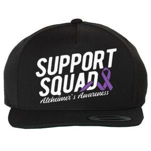 Support Squad Alzheimers Awareness Wool Snapback Cap