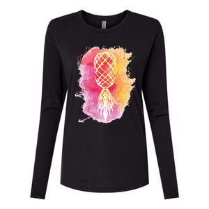 Swingers Subtle Artistic Upside Down Pineapple Gift Womens Cotton Relaxed Long Sleeve T-Shirt