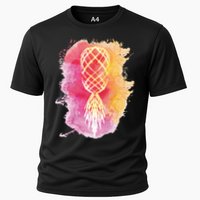Swingers Subtle Artistic Upside Down Pineapple Gift Cooling Performance Crew T-Shirt