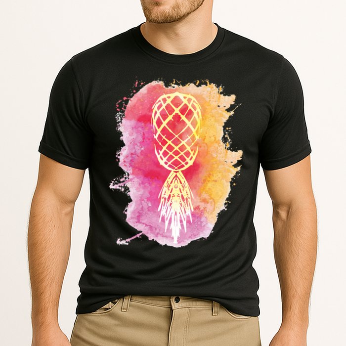Swingers Subtle Artistic Upside Down Pineapple Gift Cooling Performance Crew T-Shirt