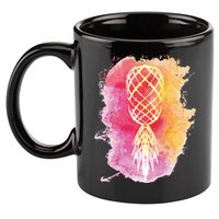Swingers Subtle Artistic Upside Down Pineapple Gift 11oz C Handle Ceramic Mug