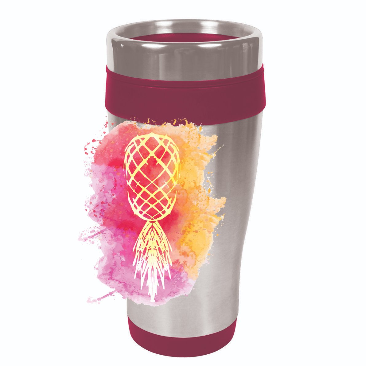 Swingers Subtle Artistic Upside Down Pineapple Gift 12oz Stainless Steel Coffee Mug