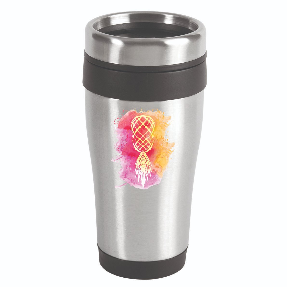 Swingers Subtle Artistic Upside Down Pineapple Gift 16oz Travel Tumbler