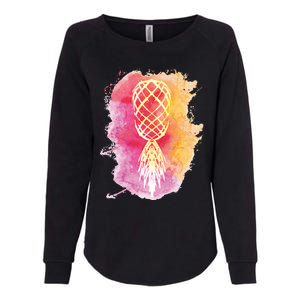 Swingers Subtle Artistic Upside Down Pineapple Gift Womens California Wash Sweatshirt