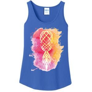 Swingers Subtle Artistic Upside Down Pineapple Gift Ladies Essential Tank