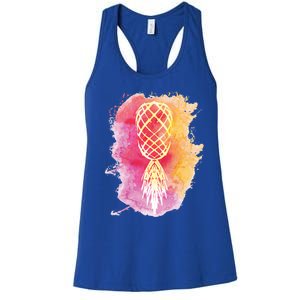 Swingers Subtle Artistic Upside Down Pineapple Gift Women's Racerback Tank