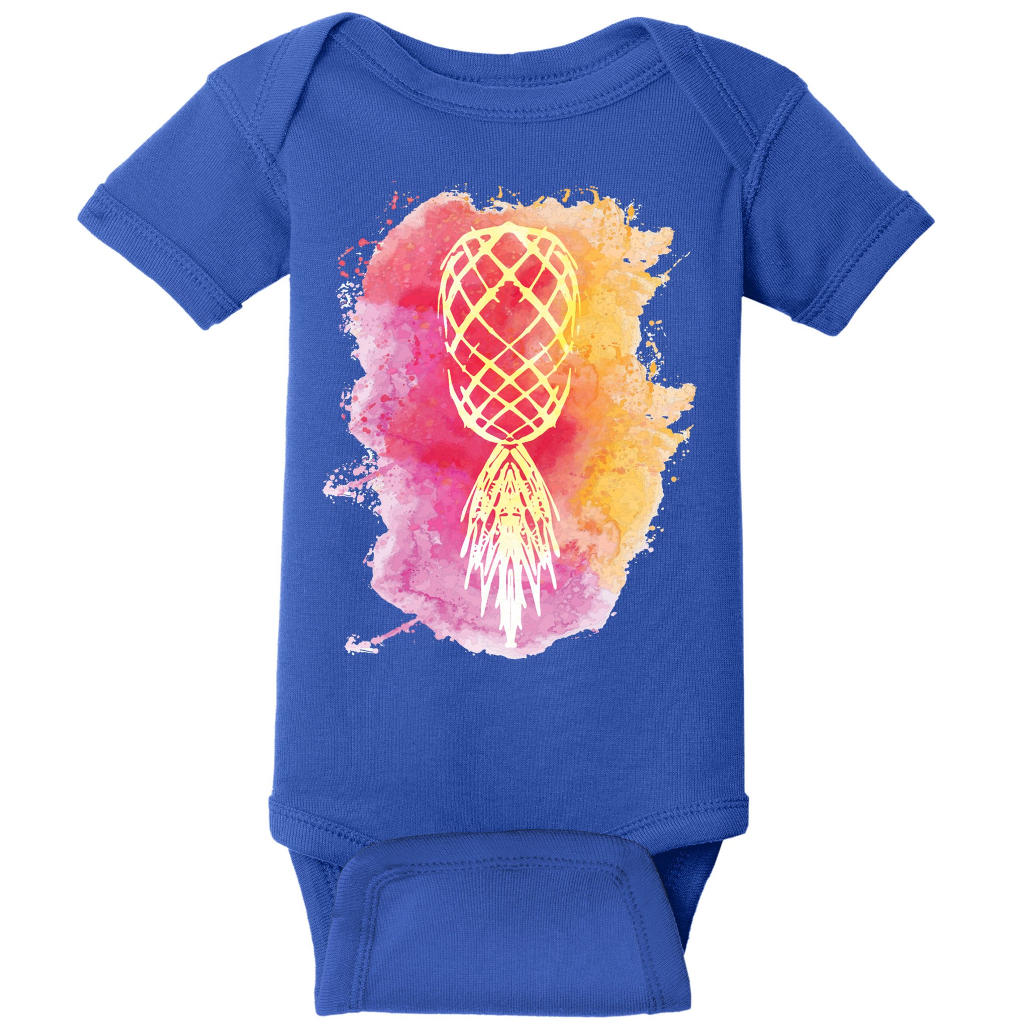 Swingers Subtle Artistic Upside Down Pineapple Gift Baby Bodysuit