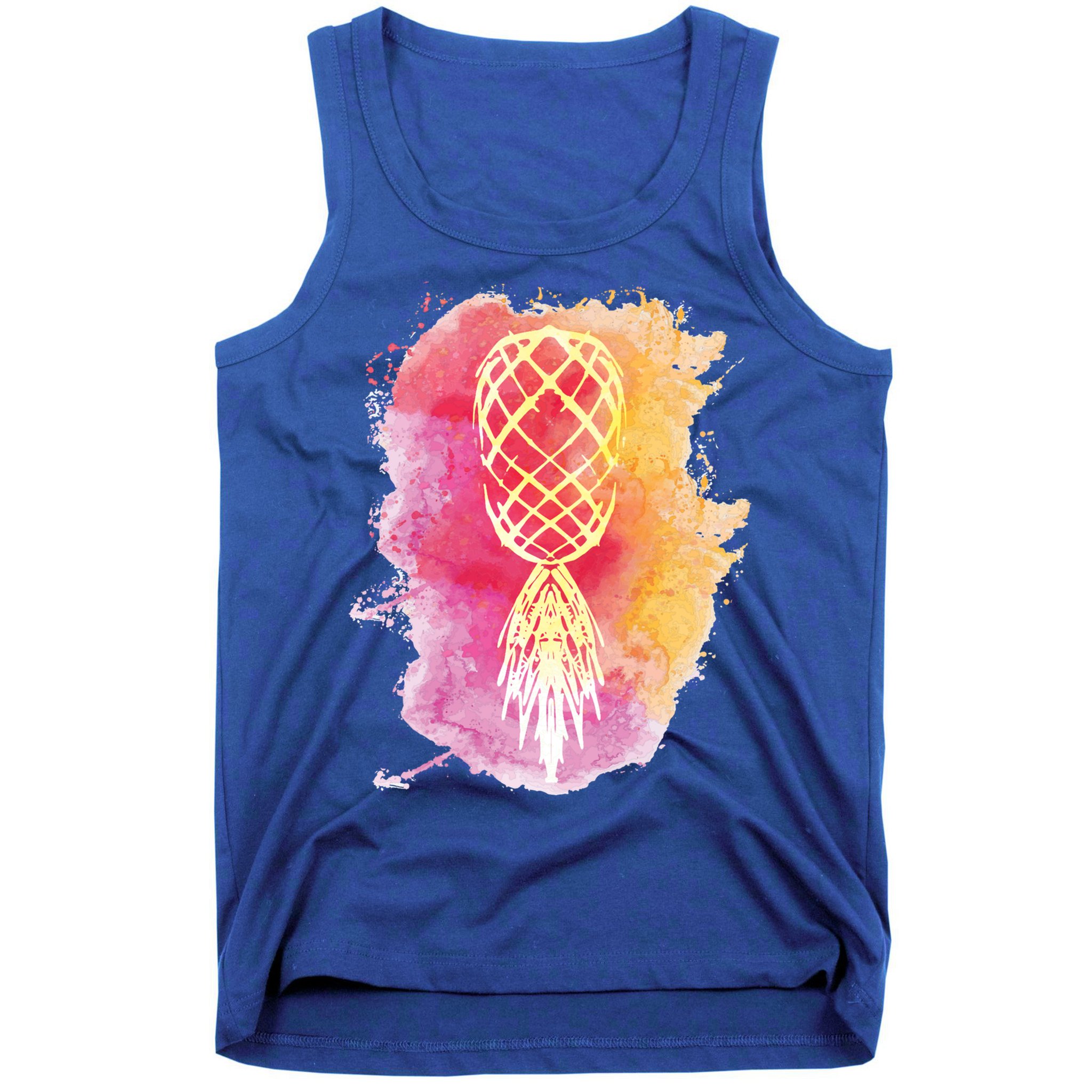 Swingers Subtle Artistic Upside Down Pineapple Gift Tank Top