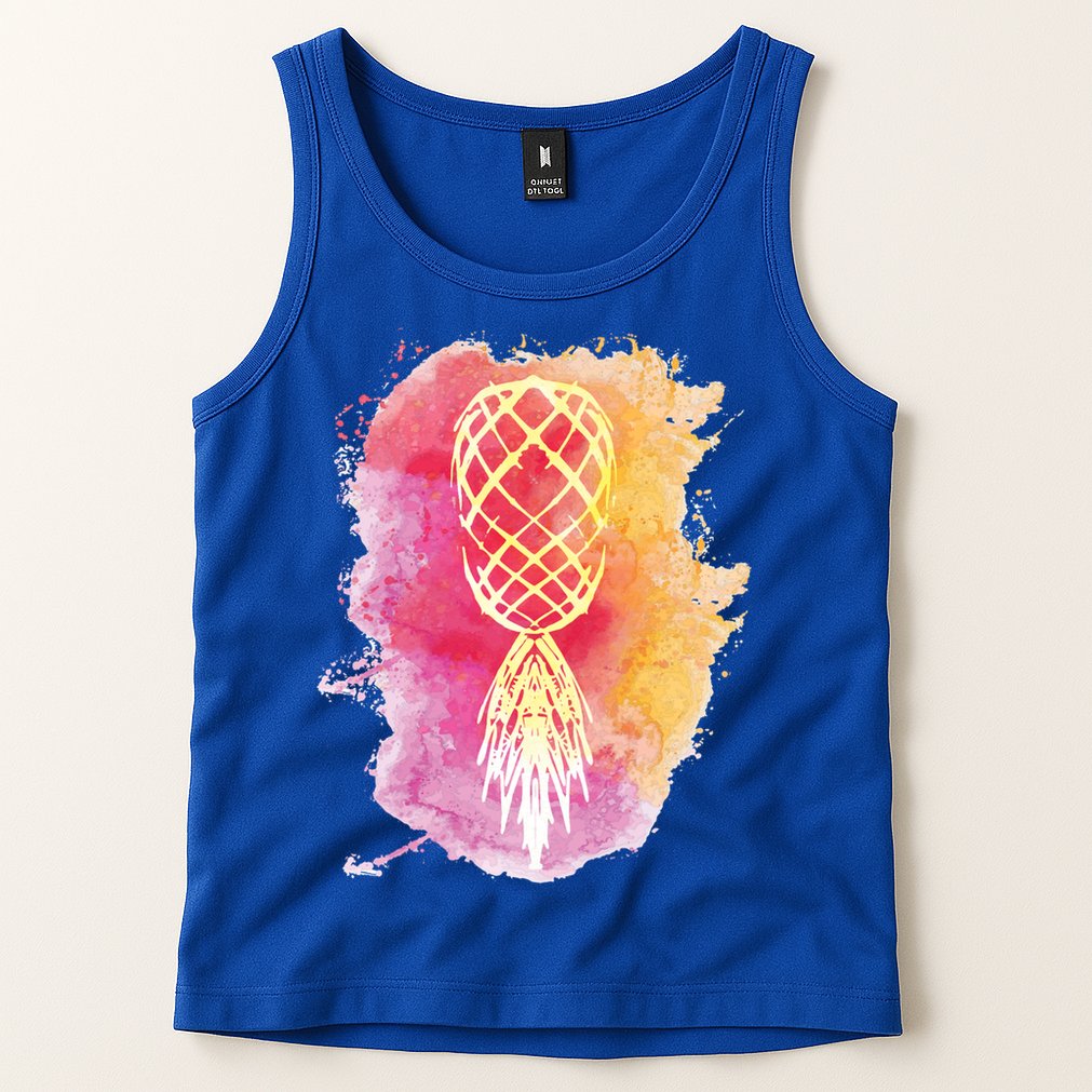 Swingers Subtle Artistic Upside Down Pineapple Gift Tank Top