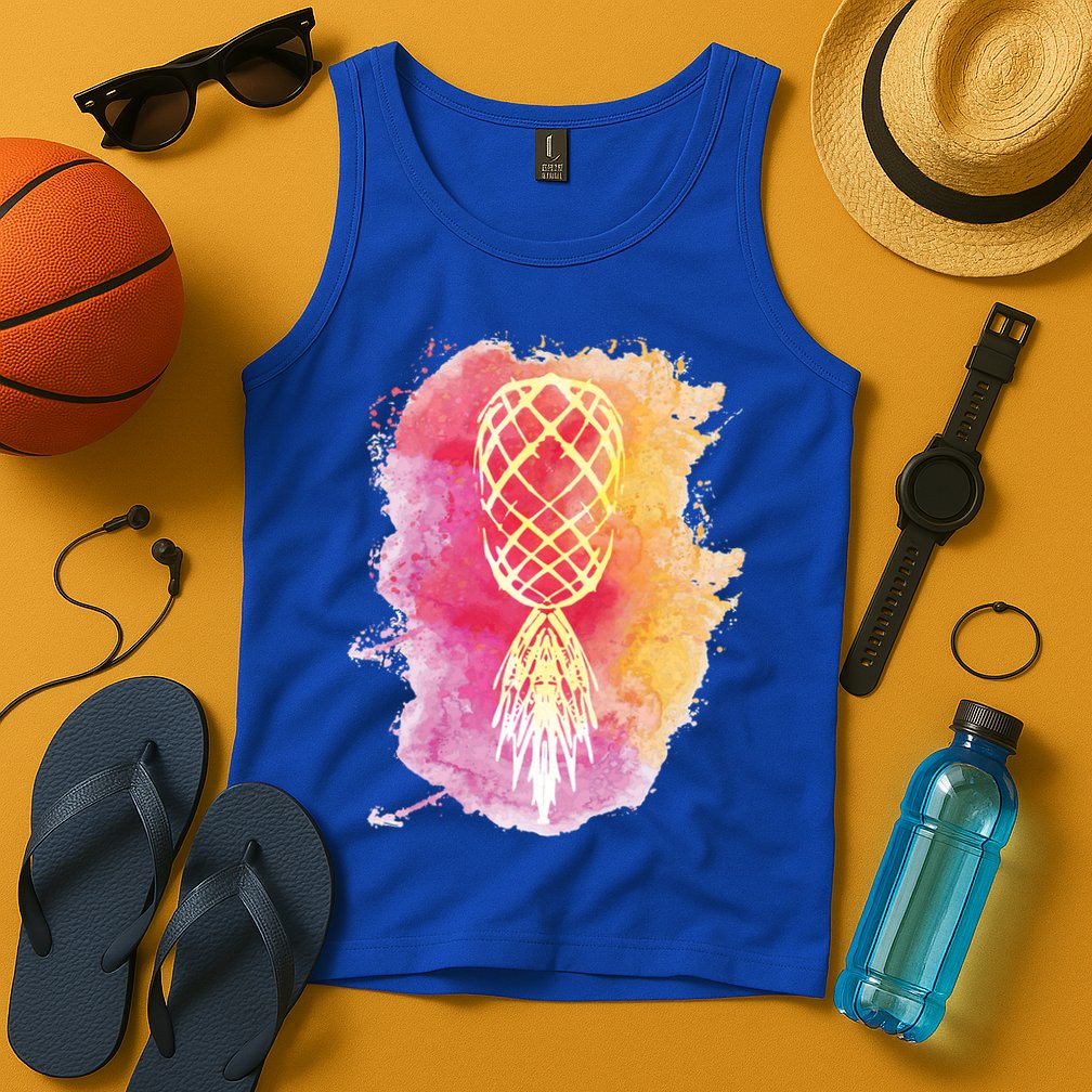 Swingers Subtle Artistic Upside Down Pineapple Gift Tank Top