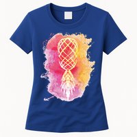 Swingers Subtle Artistic Upside Down Pineapple Gift Womens T-Shirt