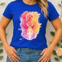 Swingers Subtle Artistic Upside Down Pineapple Gift Womens T-Shirt