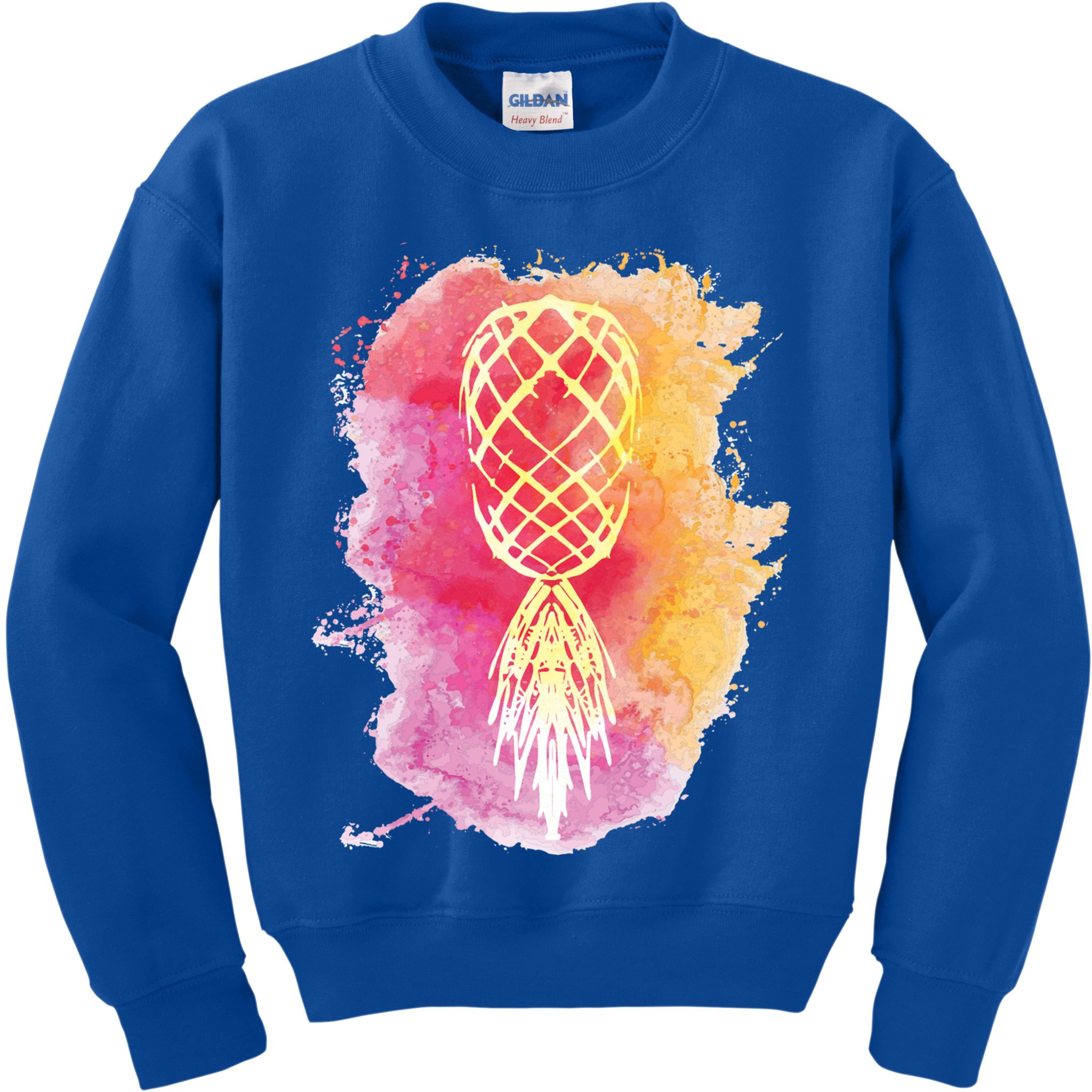 Swingers Subtle Artistic Upside Down Pineapple Gift Kids Sweatshirt