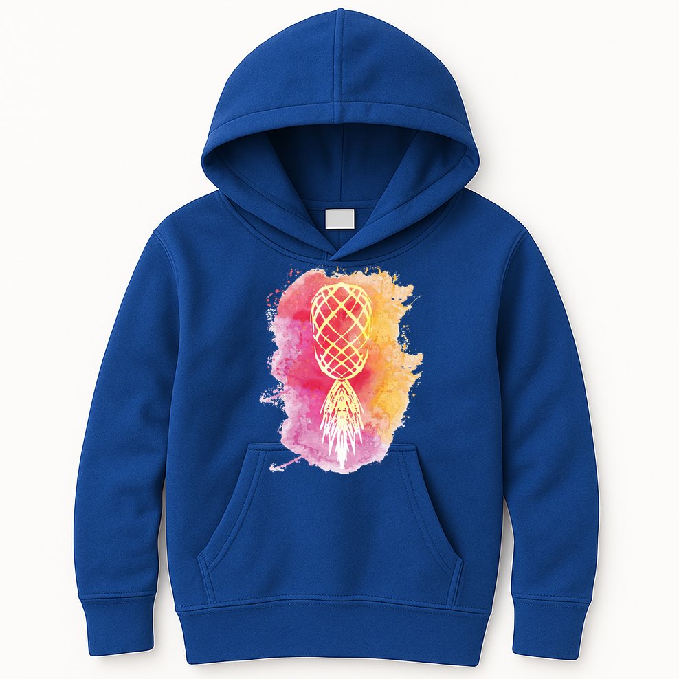 Swingers Subtle Artistic Upside Down Pineapple Gift Kids Hoodie