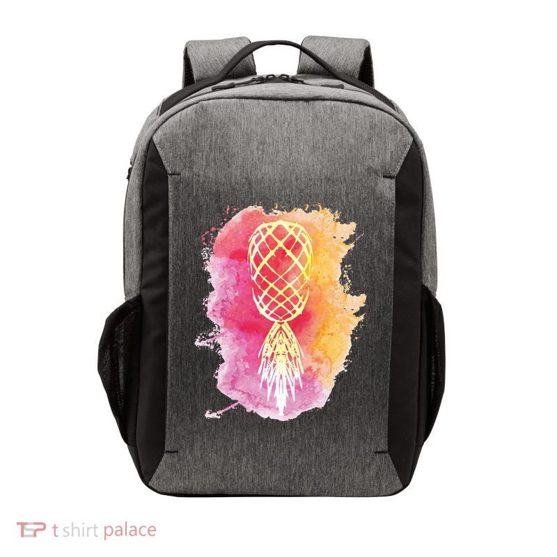 Swingers Subtle Artistic Upside Down Pineapple Gift Vector Backpack