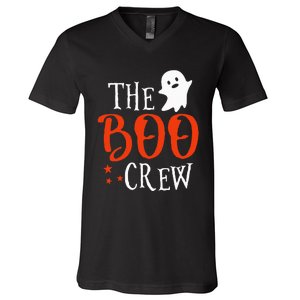 Spooky Squad Adorable Ghost Halloween V-Neck T-Shirt