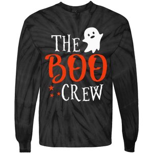 Spooky Squad Adorable Ghost Halloween Tie-Dye Long Sleeve Shirt