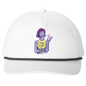 Stay Single Anti Valentines Girl Singles Day Single Ladies Snapback Five-Panel Rope Hat