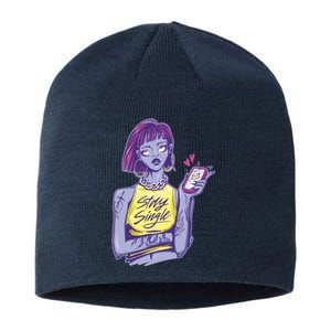 Stay Single Anti Valentines Girl Singles Day Single Ladies Sustainable Beanie