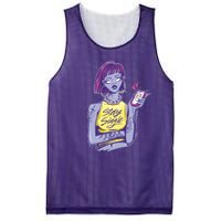 Stay Single Anti Valentines Girl Singles Day Single Ladies Mesh Reversible Basketball Jersey Tank