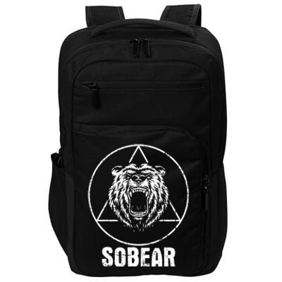 Sobear Sobriety Anniversary Sober Aa Na Recovery Impact Tech Backpack