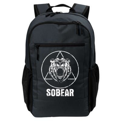 Sobear Sobriety Anniversary Sober Aa Na Recovery Daily Commute Backpack