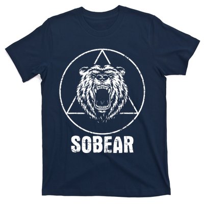 Sobear Sobriety Anniversary Sober Aa Na Recovery T-Shirt