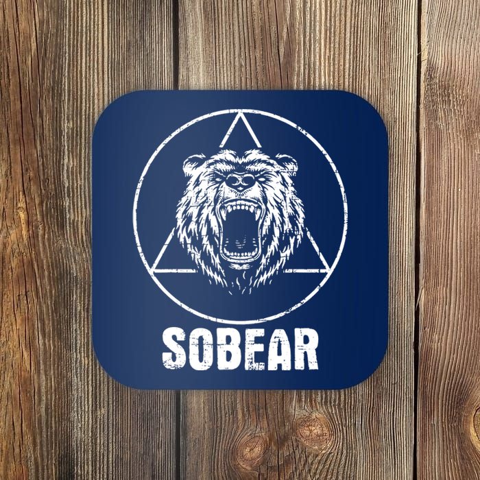 Sobear Sobriety Anniversary Sober Aa Na Recovery Coaster