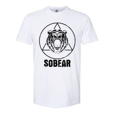 Sobear Sobriety Anniversary Sober Aa Na Recovery Softstyle CVC T-Shirt