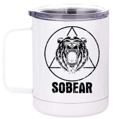 Sobear Sobriety Anniversary Sober Aa Na Recovery 12 oz Stainless Steel Tumbler Cup