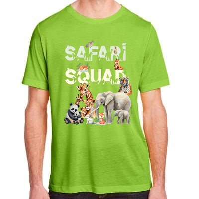 Safari Squad Animals Funny Zoo Animal Lovers Funny Safari Adult ChromaSoft Performance T-Shirt