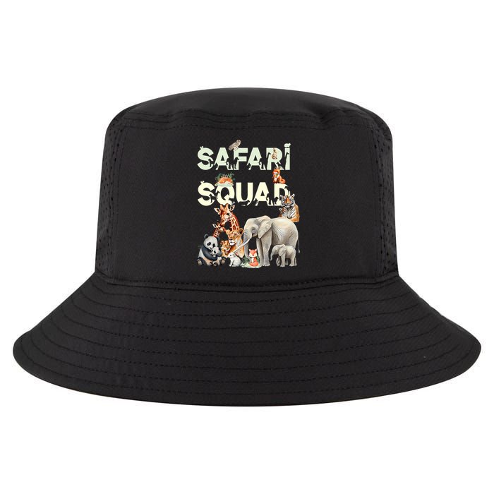 Safari Squad Animals Funny Zoo Animal Lovers Funny Safari Cool Comfort Performance Bucket Hat