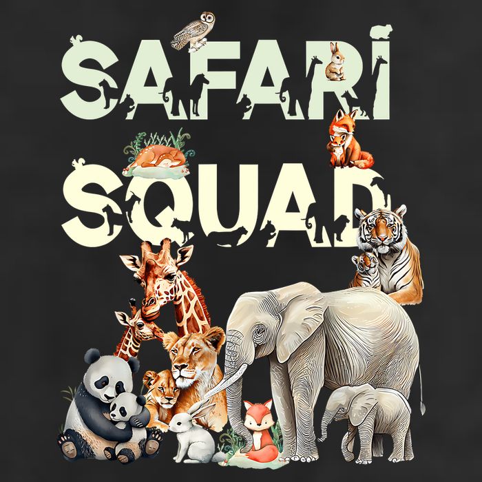 Safari Squad Animals Funny Zoo Animal Lovers Funny Safari Cool Comfort Performance Bucket Hat