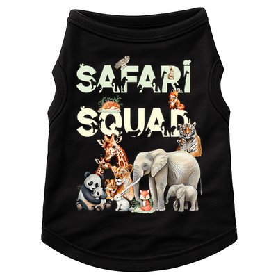 Safari Squad Animals Funny Zoo Animal Lovers Funny Safari Doggie Tank