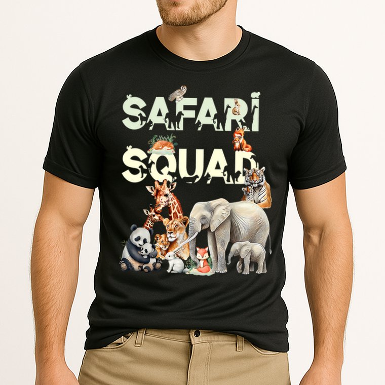 Safari Squad Animals Funny Zoo Animal Lovers Funny Safari Cooling Performance Crew T-Shirt