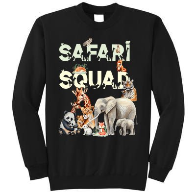 Safari Squad Animals Funny Zoo Animal Lovers Funny Safari Sweatshirt