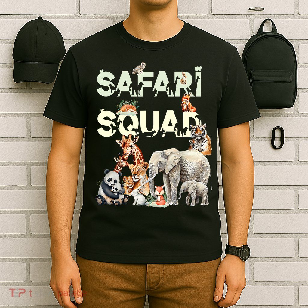 Safari Squad Animals Funny Zoo Animal Lovers Funny Safari T-Shirt
