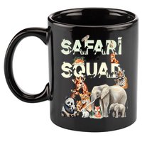 Safari Squad Animals Funny Zoo Animal Lovers Funny Safari 11oz C Handle Ceramic Mug