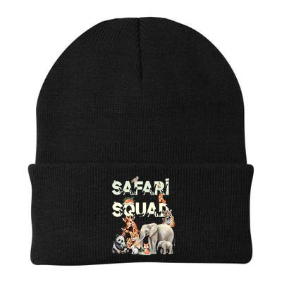 Safari Squad Animals Funny Zoo Animal Lovers Funny Safari Beanie