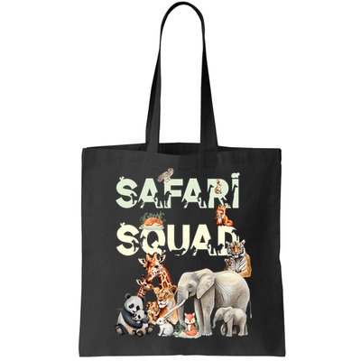 Safari Squad Animals Funny Zoo Animal Lovers Funny Safari Bag