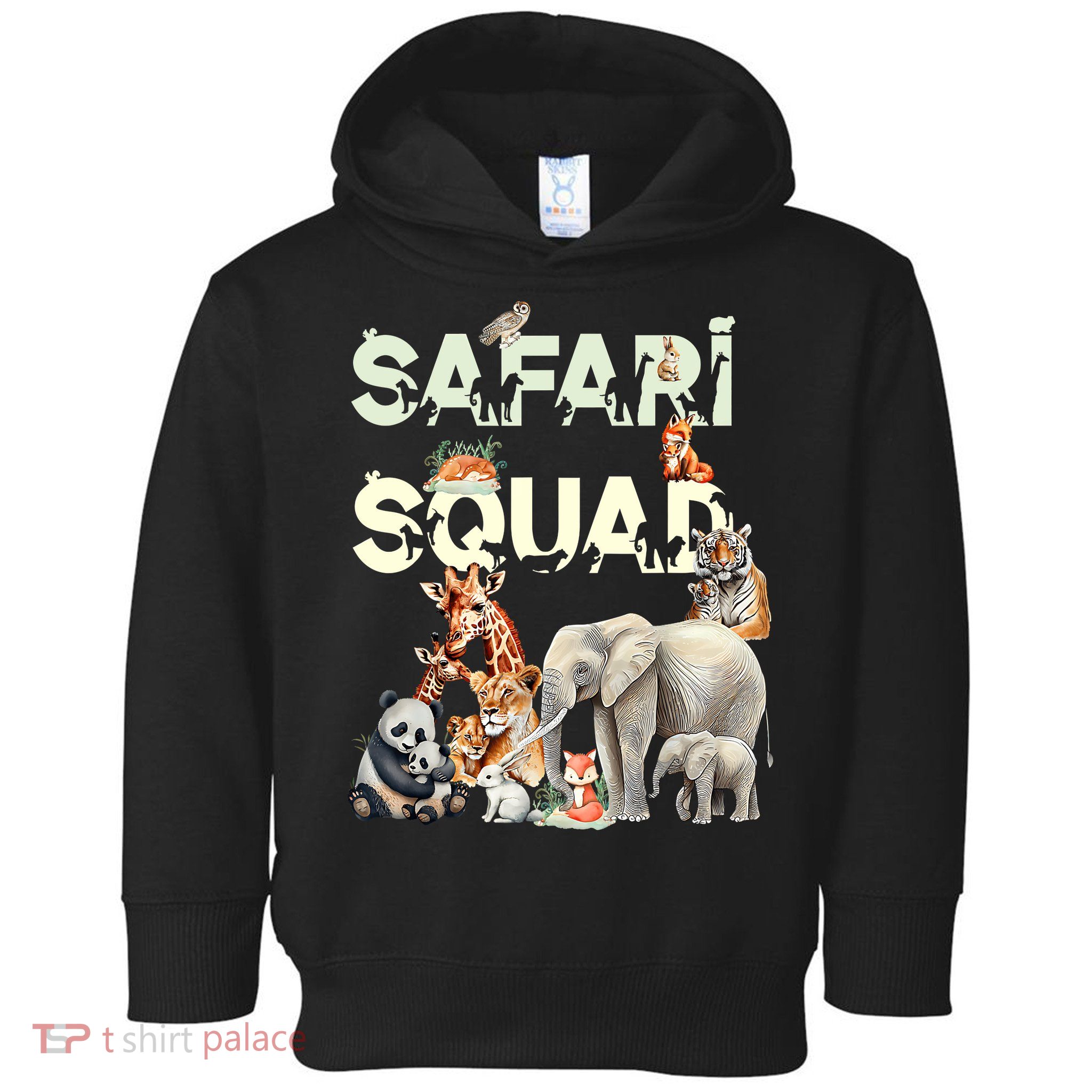 Safari Squad Animals Funny Zoo Animal Lovers Funny Safari Toddler Hoodie