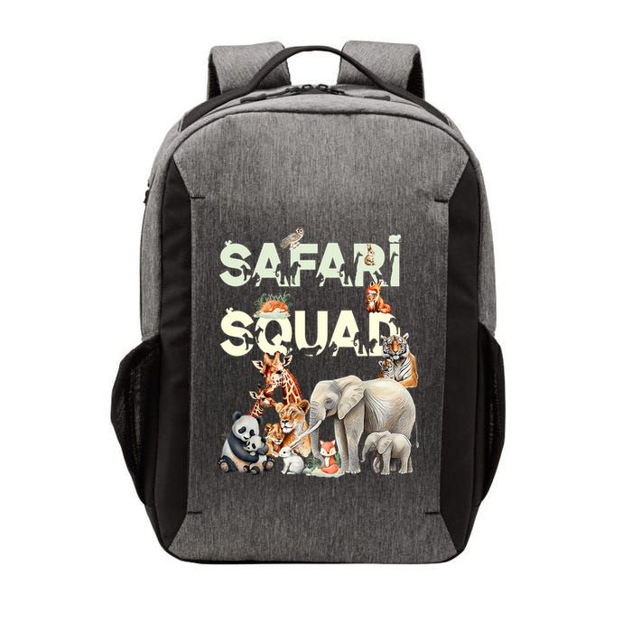 Safari Squad Animals Funny Zoo Animal Lovers Funny Safari Vector Backpack