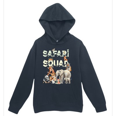 Safari Squad Animals Funny Zoo Animal Lovers Funny Safari Urban Pullover Hoodie