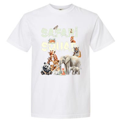 Safari Squad Animals Funny Zoo Animal Lovers Funny Safari Garment-Dyed Heavyweight T-Shirt