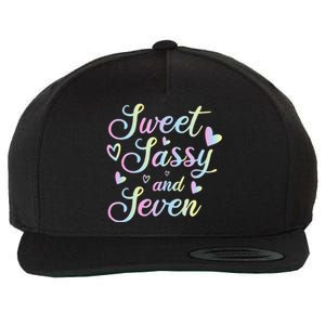 Sweet Sassy And Seven 7th Birthday 7 Years Old Princess Wool Snapback Cap