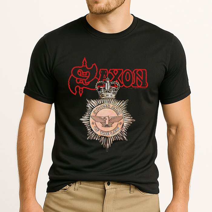 S.A.X.O.N Strong Arm Of The Law Performance Shirt