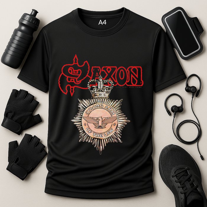 S.A.X.O.N Strong Arm Of The Law Performance Shirt